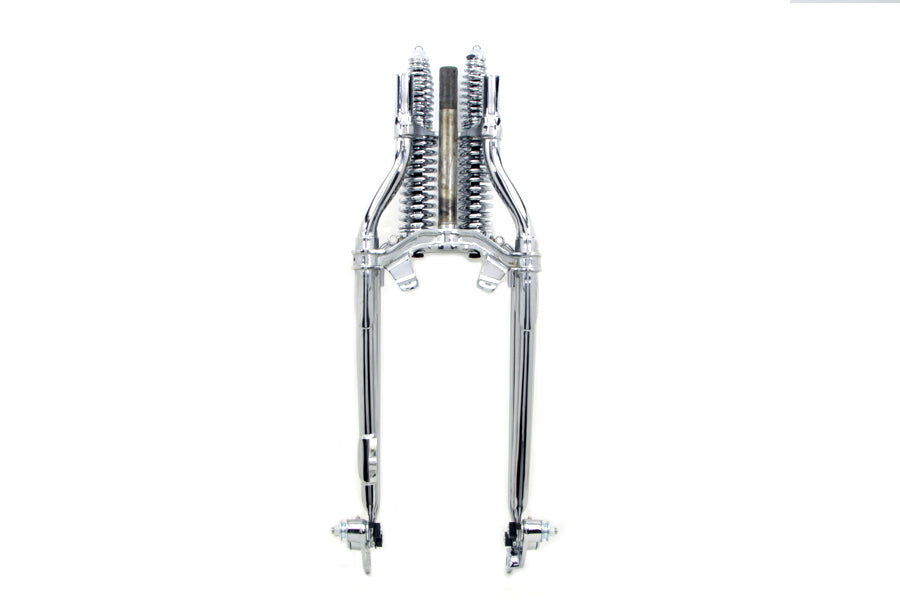 49-2909 - 18  Inline Spring Fork Assembly Chrome by V-Twin