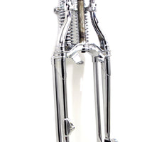 49-2909 - 18  Inline Spring Fork Assembly Chrome by V-Twin
