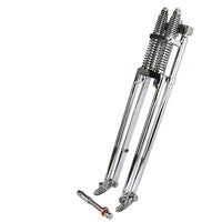 D+D Narrow Spring Fork Assembly Chrome 21 inch