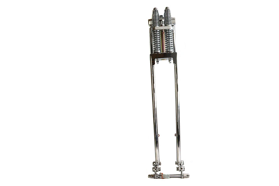 49-3121 - D+D Narrow Spring Fork Assembly Chrome 27 inch by V-Twin