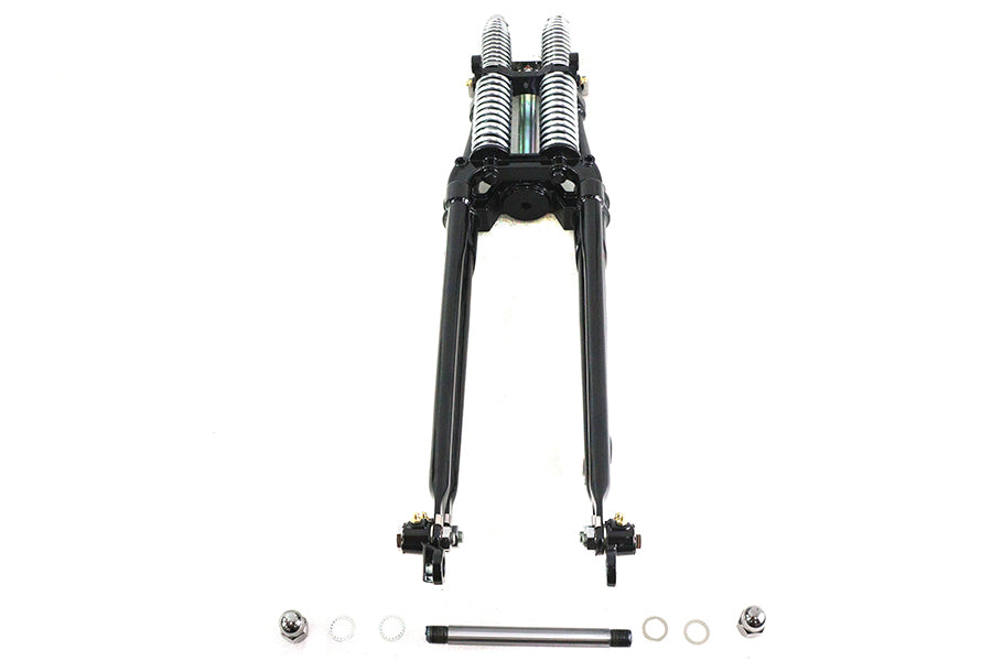 49-3124 - 20 inch Tedd Narrow Spring Fork Assembly Black by V-Twin