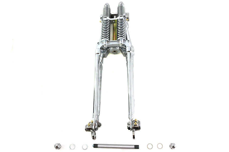 49-3133 - 26 inch Tedd Narrow Spring Fork Assembly Chrome by V-Twin