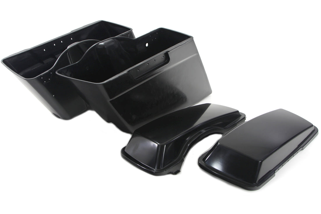 49-3505 - Stretch Saddlebag Set With Lids by V-Twin