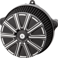 ARLEN NESS Big Sucker™ Stage 1 Air Cleaner Kit with Cover - 10 Gauge - Black with Machined Accents 600-307