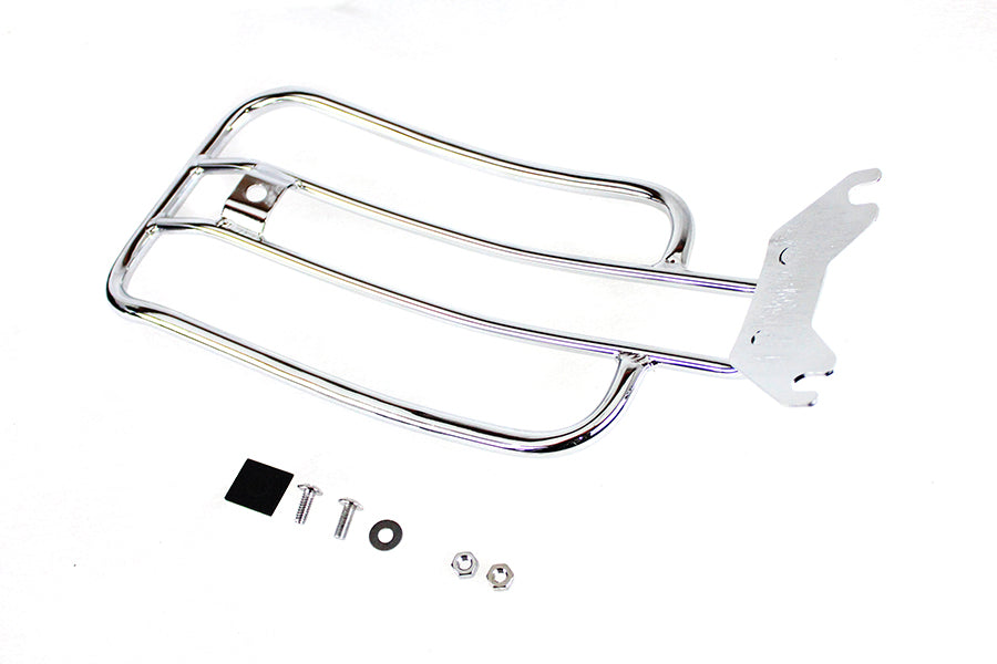 50-0060 - 7  Solo Luggage Rack Chrome by V-Twin