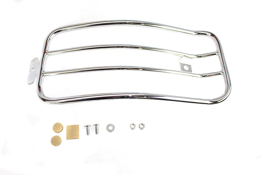 50-0064 - 7 inch Solo Luggage Rack Chrome by V-Twin