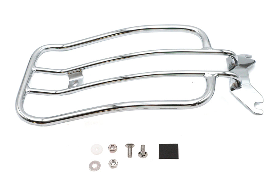 50-0066 - 7  Solo Luggage Rack Chrome by V-Twin