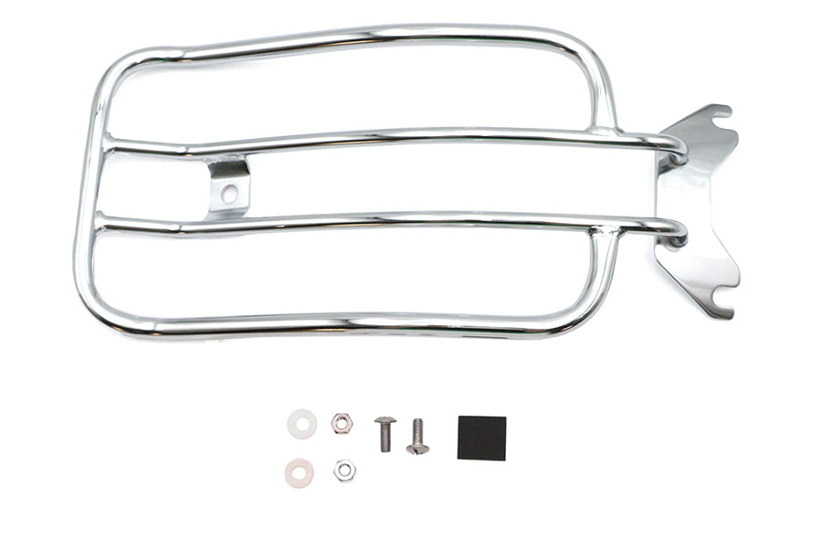 50-0066 - 7  Solo Luggage Rack Chrome by V-Twin