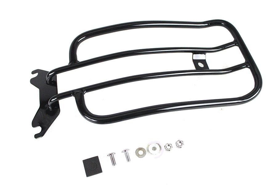 50-0067 - 7 inch Solo Luggage Rack Black by V-Twin
