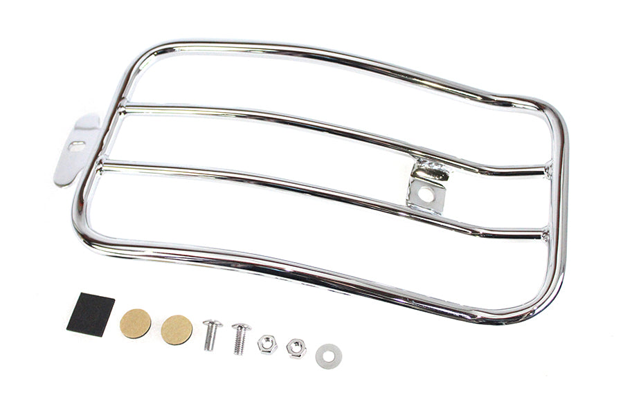 50-0068 - 7  Solo Luggage Rack Chrome by V-Twin