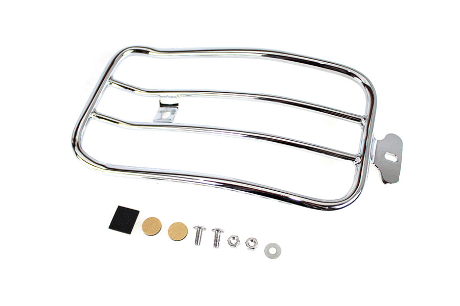 50-0068 - 7  Solo Luggage Rack Chrome by V-Twin