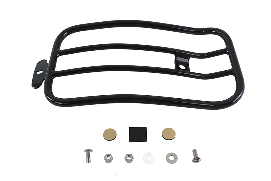 50-0069 - 7 inch Solo Luggage Rack Black by V-Twin