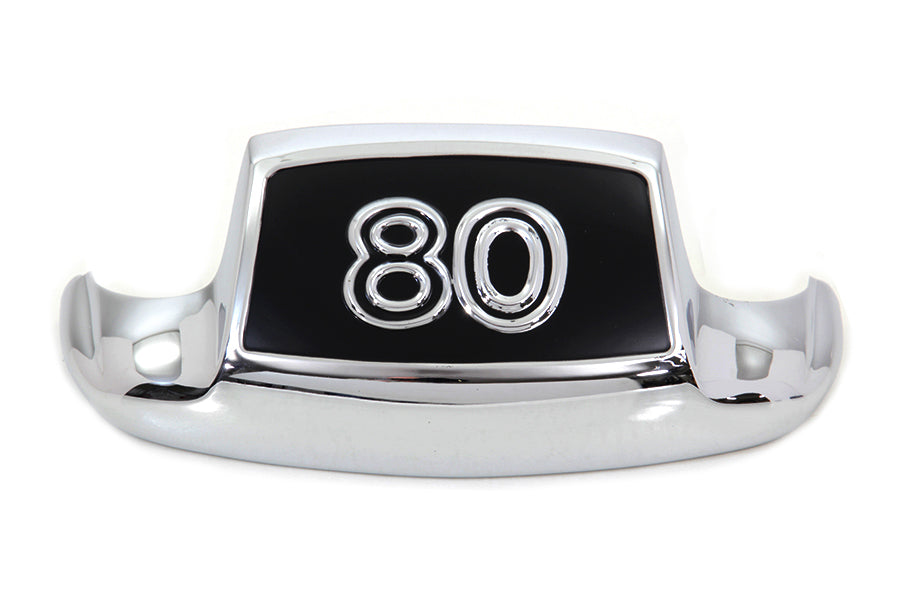 50-0346 - Chrome Front Fender Tip  80  with Inlay by Wyatt Gatling