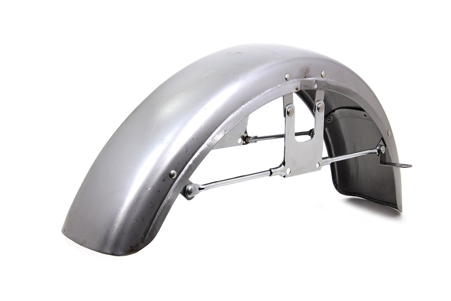 50-0392 - Replica Front Fender Raw Steel by Wyatt Gatling