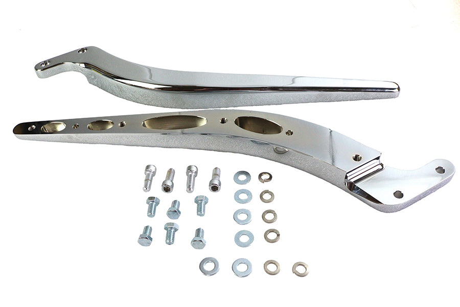 50-0583 - Curved Fender Strut Set Chrome by Wyatt Gatling