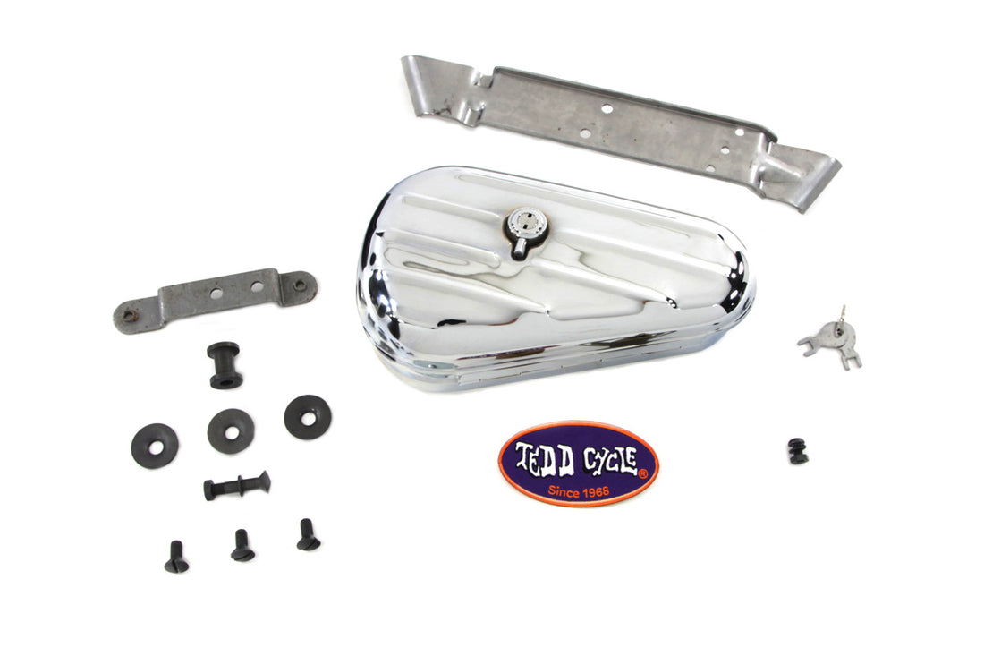 50-0926 - Chrome Rigid Tool Box Kit by V-Twin