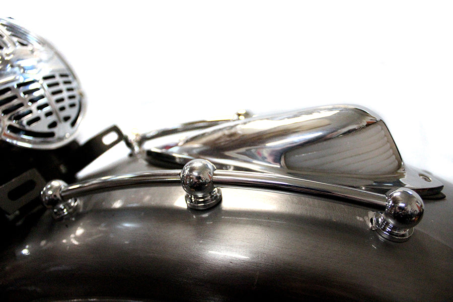 50-1084 - Chrome Front Fender Rail Trim Kit by Wyatt Gatling