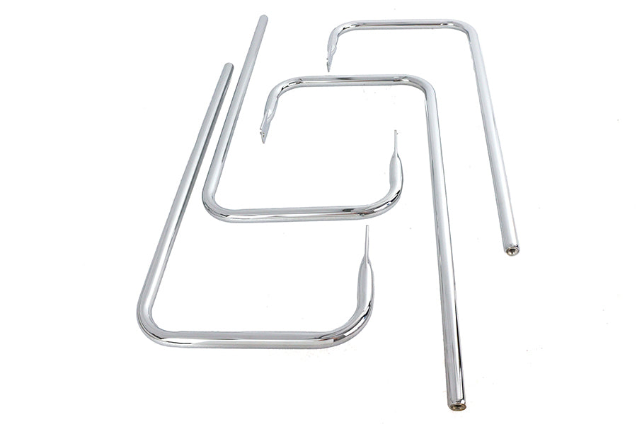 50-1113 - Chrome Saddlebag Rail Set by Wyatt Gatling
