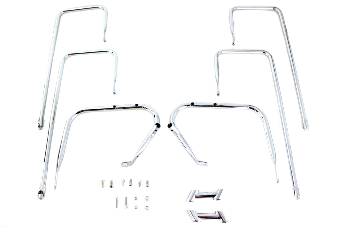 50-1203 - Saddlebag Guard Kit Chrome by Wyatt Gatling