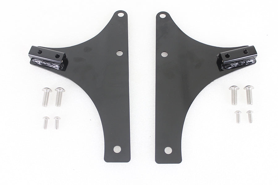 50-1229 - Sissy Bar Side Plate Set Black by Wyatt Gatling