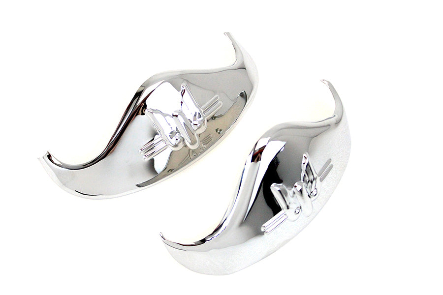 50-1285 - Chrome Rocket Fender Tip Set by V-Twin