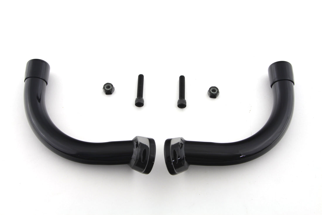 50-1518 - Black Saddlebag Guard Eliminator Brackets by Wyatt Gatling