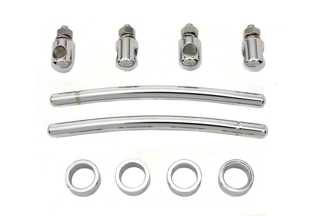 50-1531 - Chrome Front Fender Trim Rail Kit by Wyatt Gatling