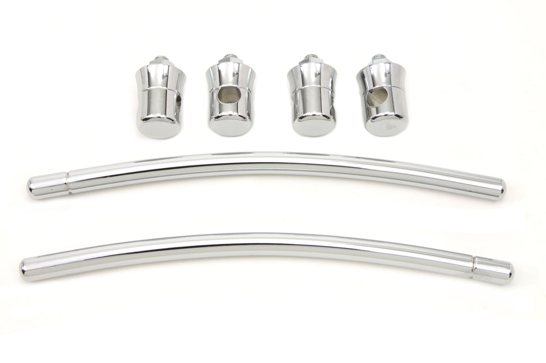 50-1532 - Chrome Front Fender Trim Rail Kit by Wyatt Gatling
