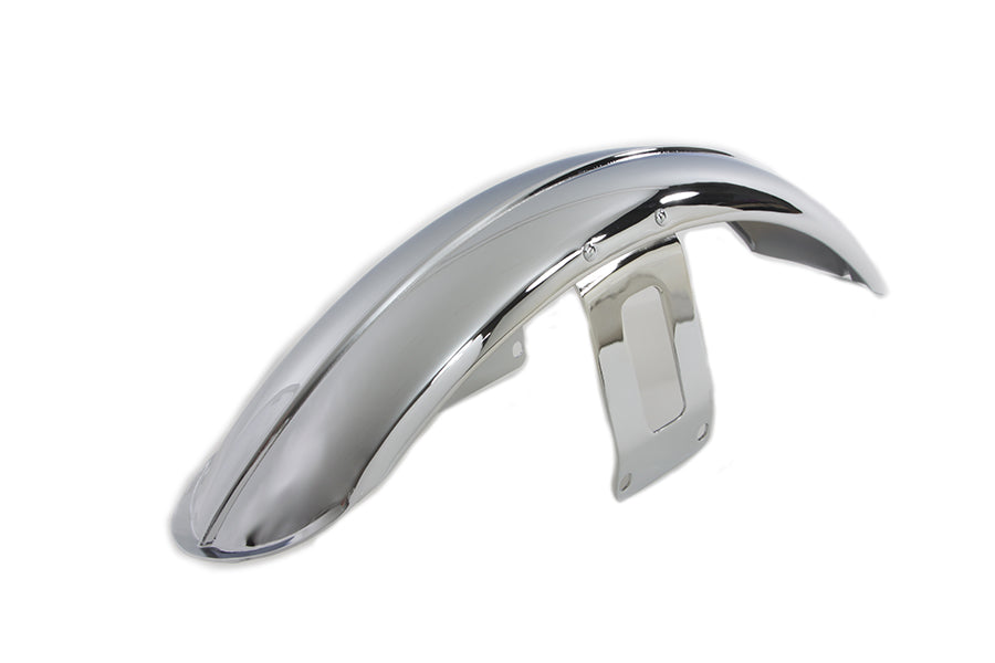 50-1584 - Chrome Front Fender with Chrome Bracket by Wyatt Gatling