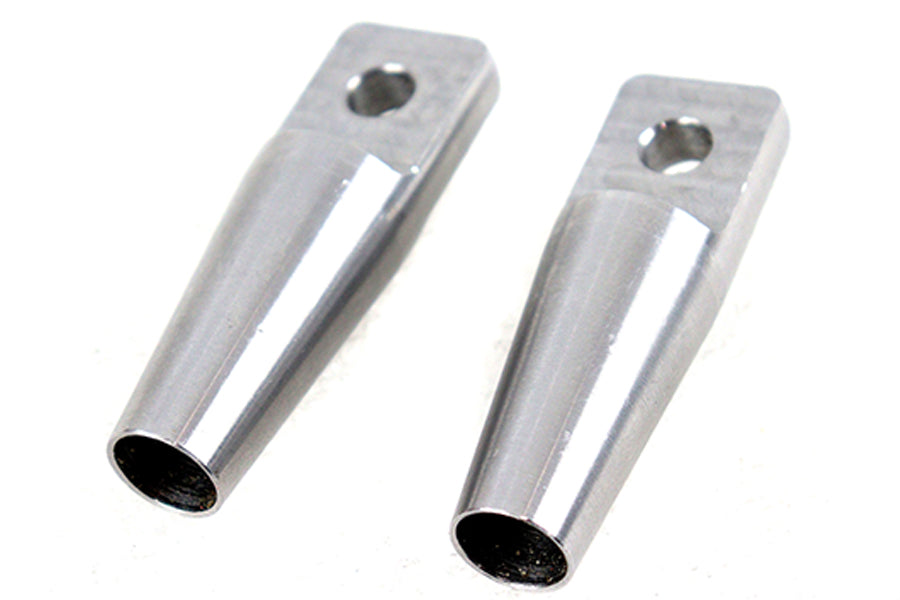 50-1596 - Sissy Bar Fab End Set Raw by V-Twin