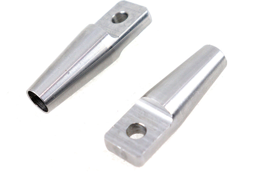 50-1596 - Sissy Bar Fab End Set Raw by V-Twin