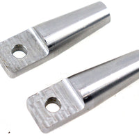 50-1596 - Sissy Bar Fab End Set Raw by V-Twin