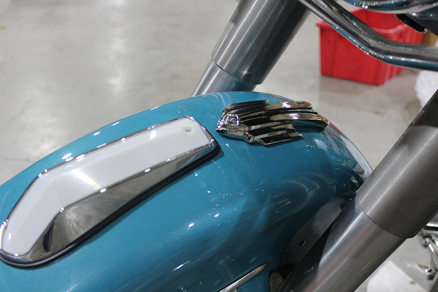 50-1605 - Squashed Bird Fender Trim Chrome by V-Twin