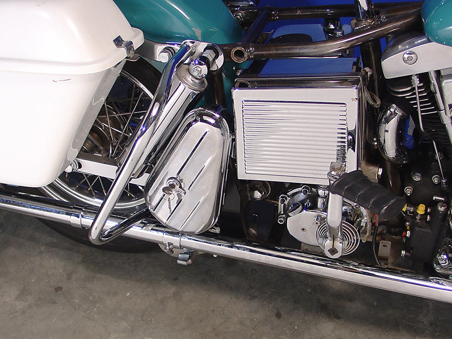 50-2022 - Chrome Right side Tool Box Kit by V-Twin