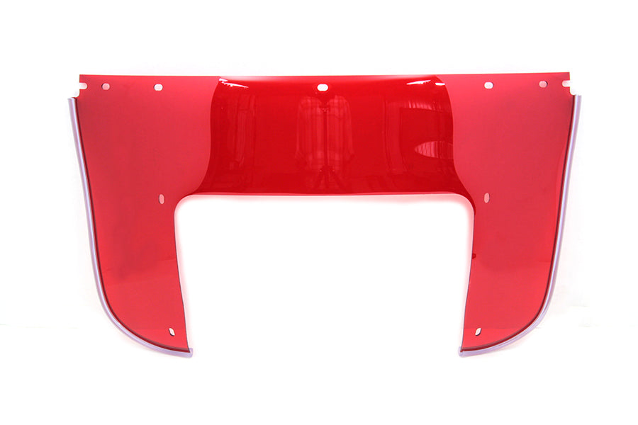 51-0371 - Beaded Lower Windshield Red by National Cycle