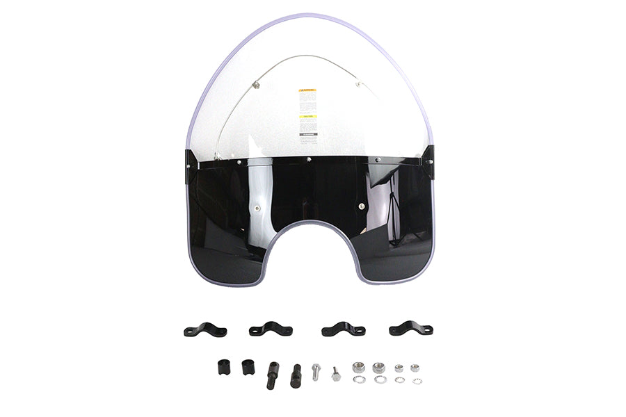 51-0378 - National Cycle Spring Fork Windshield Black by National Cycle