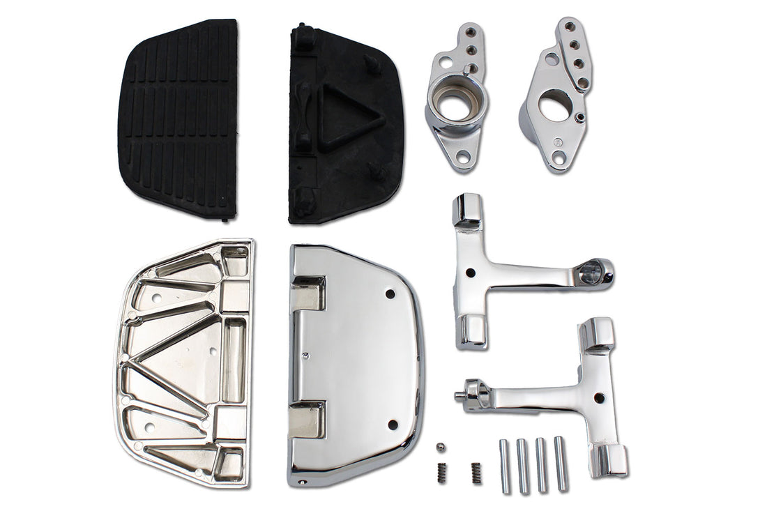 51-0853 - Passenger Footboard Set with Swingarm Mount Kit by V-Twin