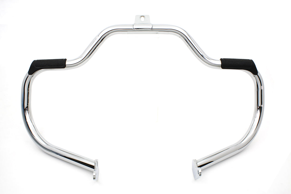 51-0990 - Chrome Front Engine Bar with Footpeg Pads by V-Twin