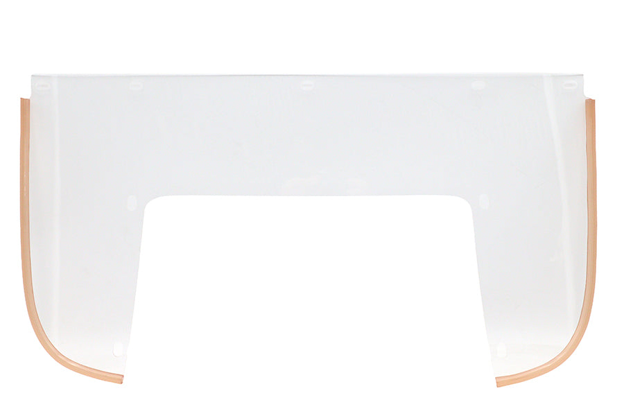 51-1658 - Beaded Lower Windshield Clear by V-Twin