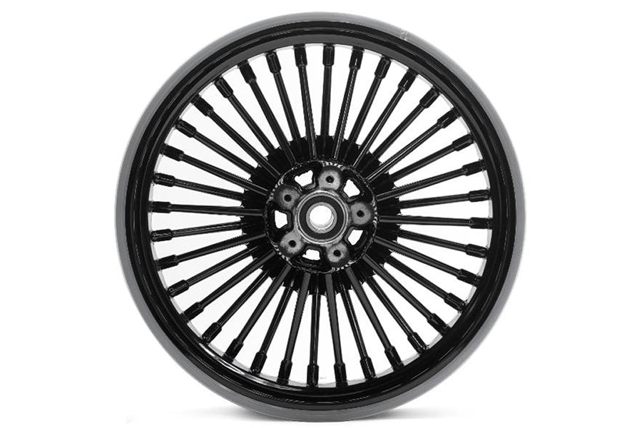 52-0008 - Rear 16  x 3.5  x 36 Bespoke Wheel Black by V-Twin