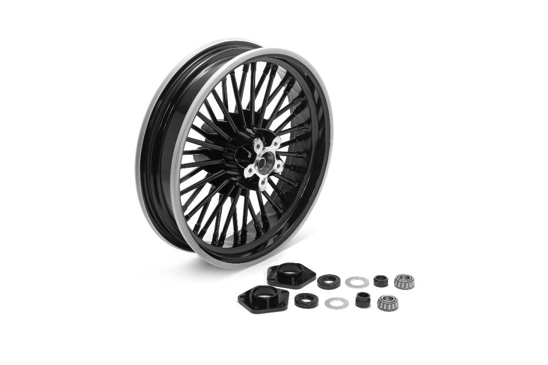52-0012 - 16  x 3.5  x 36 Spoke Uni-Wheel Black by Duro