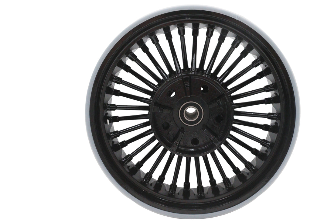 52-0033 - 16 inch X 5.5 inch Duro 36 Fat Spoke Rear Wheel Gloss Black by Duro
