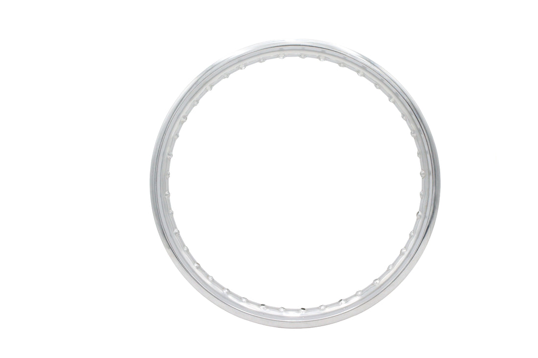 52-0202 - 19 inch X 1.85 inch Rolled Edge Rim Chrome by V-Twin