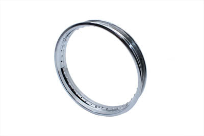 52-0208 - 18 inch X 2.15 inch Rolled Edge Rim Chrome by V-Twin