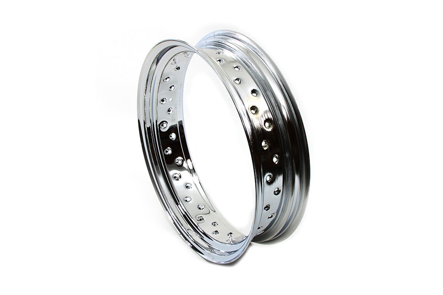 52-0229 - 18 inch X 4.25 inch Drop Center Chrome Wheel Rim by V-Twin