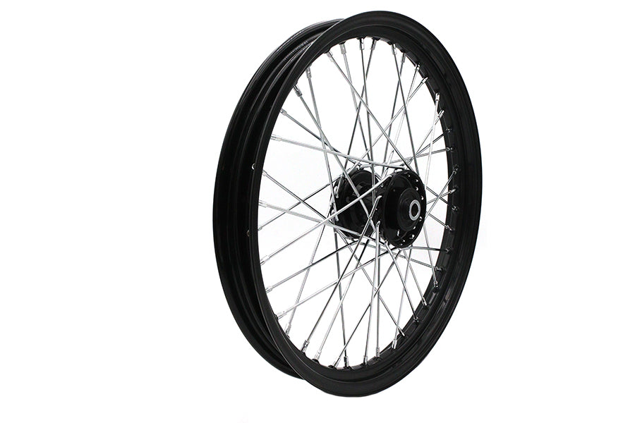 21 inch x 2.15 inch Front Star Spool Wheel Black