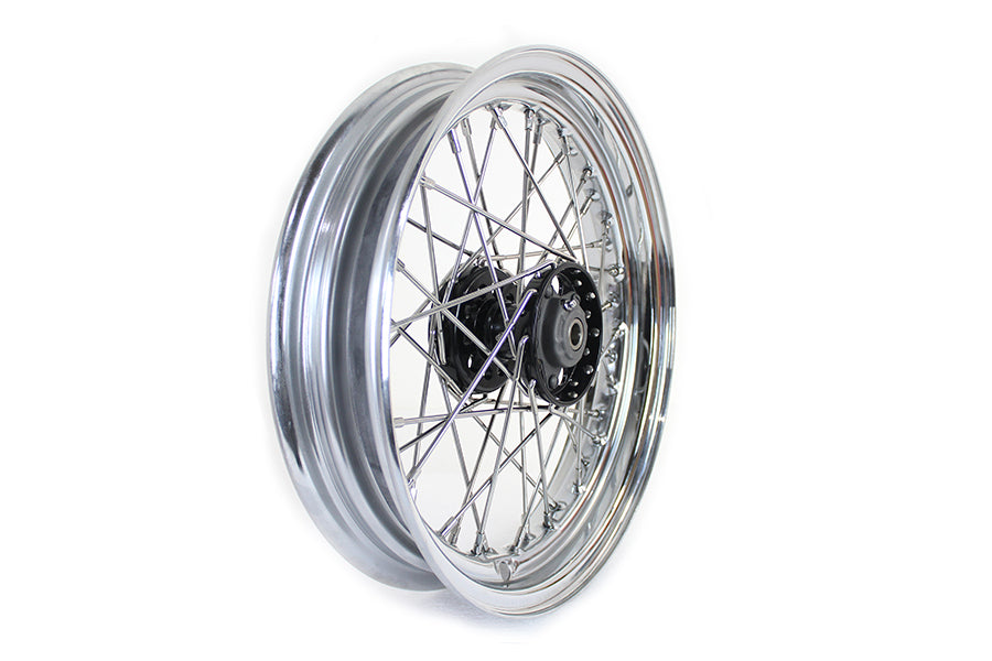 52-0453 - 16 inch x 3.00 inch KH Type Star Hub Wheel Black by V-Twin