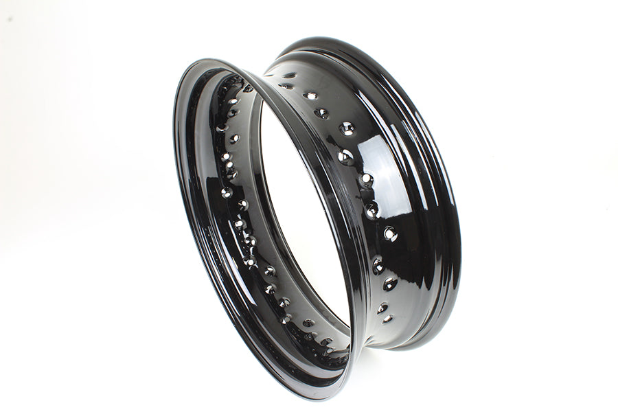 52-0472 - 16 inch X 5 inch Rim Rear Black by V-Twin