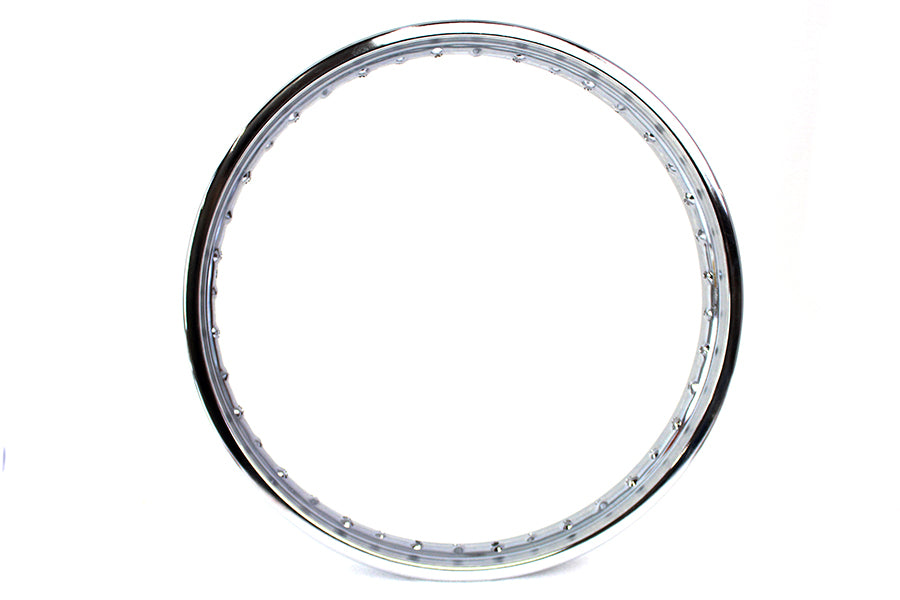 52-0697 - 21 inch X 2.15 inch Rolled Edge Chrome Wheel Rim by V-Twin