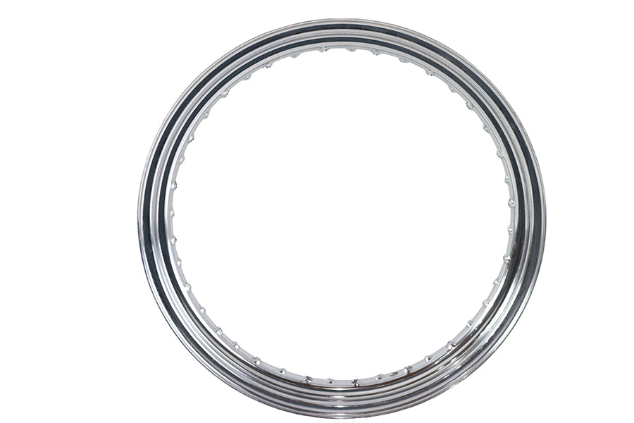 52-0707 - 18  X 2.5  Drop Center Chrome Wheel Rim by V-Twin